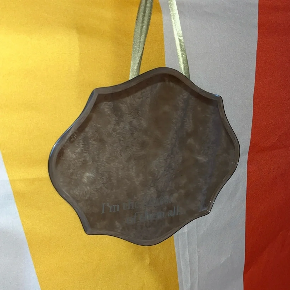 Decorative hanging mirror